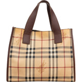 Burberry Nova-Check Monogram Small Tote Handbag