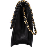 Chanel Quilted Lambskin Rectangular 24K Gold Single Flap Shoulder Bag