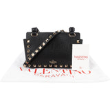 Valentino Garavani Grained Calfskin Rockstud Small Tote Crossbody Bag