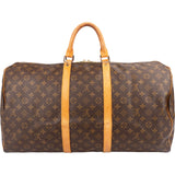 Louis Vuitton Monogram Canvas Keepall 55 Travel Bag