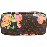 Louis Vuitton Canvas Monogram Roses Neverfull MM Shoulder Bag