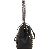 Valentino Garavani Leather Rockstud Small Tote Shopper Handbag
