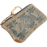 Louis Vuitton Monogram Denim Pochette Cles Key Pouch