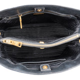Prada Black Saffiano Leather Galleria Handbag