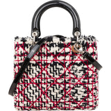 Dior Multicolor Tweed Lady Dior Handbag