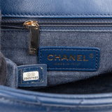 Chanel Quilted Lambskin Medium Flap Chunky Handle Crossbody Bag