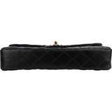 Chanel Quilted Lambskin East West Single Flap Shoulder Bag