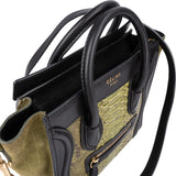 Céline Tricolor Python Suede Luggage Nano Crossbody Bag