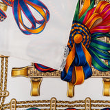 Hermès Les Rubans du Cheval Silk 90 Scarf Tuch