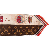 Louis Vuitton Silk Monogram LV Stories Bandeau Tuch Scarf