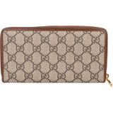 Gucci Monogram GG Supreme Zip Around Wallet