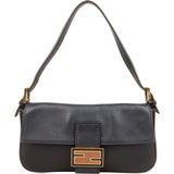 Fendi Vitello Leather Baguette Shoulder Bag