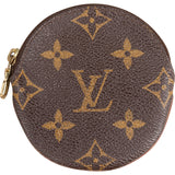 Louis Vuitton Monogram Canvas Round Rond Coin Purse Wallet