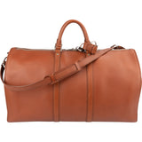 Louis Vuitton Brown Calfskin Leather Nomad Keepall 55 Bandoulière Travel Bag