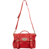 Mulberry Red Leather Alexa Satchel Handbag