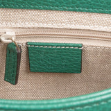 Gucci Grained Leather Interlocking GG Shoulder Crossbody Bag