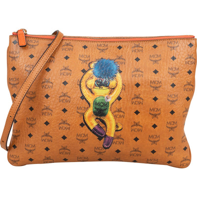 MCM Monogram Visetos Monkey Crossbody Bag