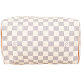 Louis Vuitton Monogram Damier Azur Canvas Speedy 25 Handbag