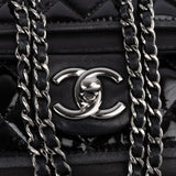 Chanel Quilted Patent Leather Single Flap Crossbody Bag