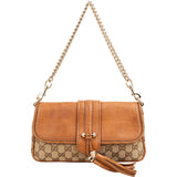 Gucci Monogram GG Canvas Marrakech Tassel Chain Shoulder Bag