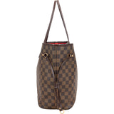 Louis Vuitton Monogram Damier Ebene Canvas Neverfull MM Shoulder Bag