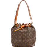 Louis Vuitton Monogram Canvas Sac Noé Petit Shoulder Bag