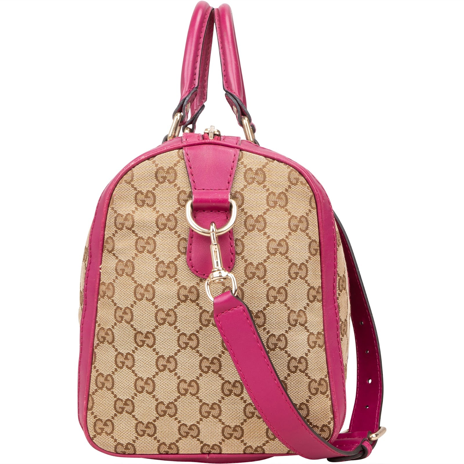 Gucci Monogram GG Boston Handbag - vintageandkickz