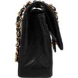 Chanel Quilted Lambskin 24K Gold Small Double Flap Shoulder Bag