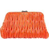 Miu Miu Patent Leather Matelassé Clutch Bag