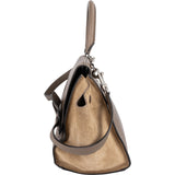 Céline Drummed Suede Leather Trapeze Handbag