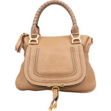 Chloé Brown Leather Marcie Handbag