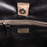Prada Vitello Daino Shine Leather Twin Pocket Tote Shopper Handbag