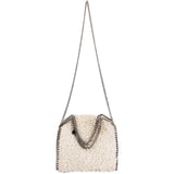 Stella McCartney Shearling  Falabella Fold Over Tote Crossbody Handbag
