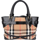 Burberry Nova-Check Monogram Medium Bridle Tote Handbag