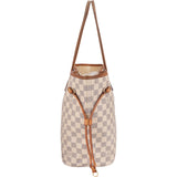 Louis Vuitton Monogram Damier Azur Neverfull MM Shoulder Bag
