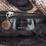 Stella McCartney Python Print Falabella Fold Over Tote Shoulder Bag