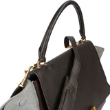Céline Leather and Suede Trapeze Handbag