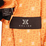 Celine Triomphe Pattern Silk Tie Krawatte