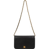 Chanel Quilted Lambskin Small 24K Gold Single Flap Shoulder Bag