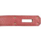 Hermès Bois De Rose Taurillon Clemence Leather Palladium Birkin 35 Handbag