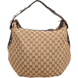 Gucci Monogram GG Canvas Horsebit Hobo Shoulder Bag