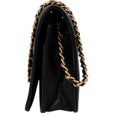 Chanel Quilted Caviar Leather Boy Wallet On Chain Crossbody Bag