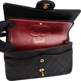 Chanel Quilted Lambskin 24K Gold Medium Double Flap Crossbody Bag