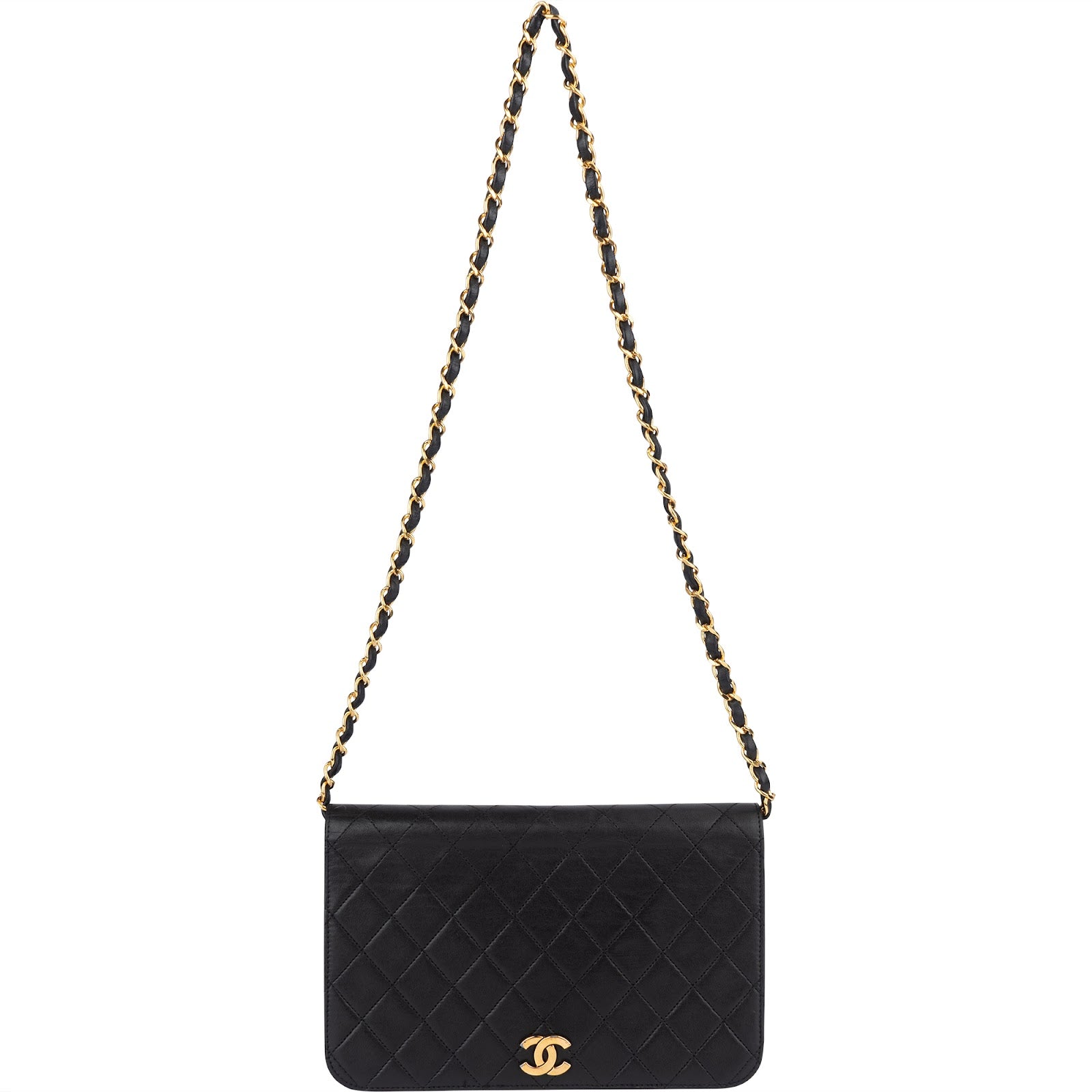 [🔄️B21 / F05] Chanel Quilted Lambskin Medium Single Flap Crossbody Bag - vintageandkickz