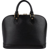 Louis Vuitton Noir Epi Leather Alma PM Handbag