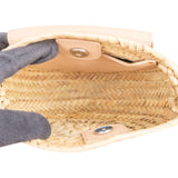 Chloé Raffia Marcie Saddle Crossbody Bag