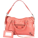Balenciaga Pink Leather City Handbag