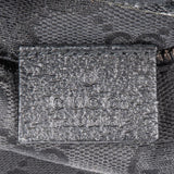 Gucci Monogram GG Canvas Black Belt Crossbody Bag