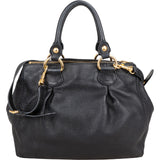 Miu Miu Vitello Daino Leather Tote Hobo Handbag