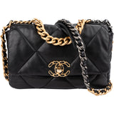 Chanel 19 Quilted Lambskin Medium Single Flap Crossbody Bag